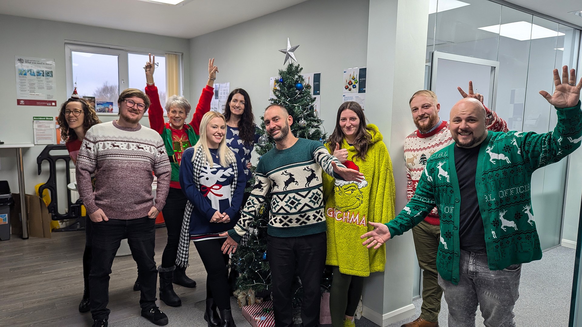 In December SafeSite staff put charitable giving in the spotlight by wearing Christmas jumpers for a good cause.