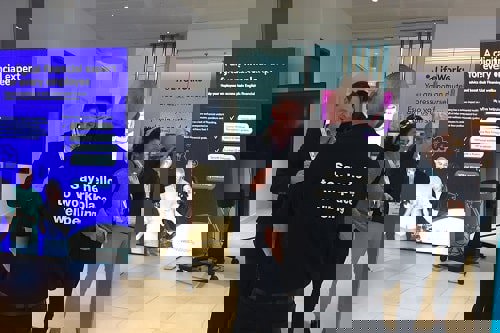 Exhibitors in the wellbeing space were out in force for the event. Photograph: Safety Management