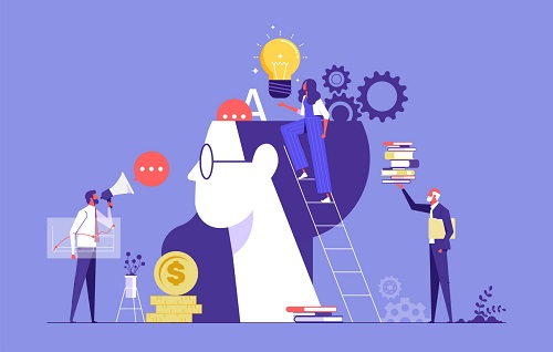Brain illustration productivity