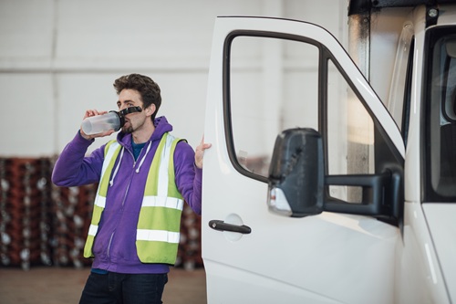 Driver Drinking Water Istock MED Credit Solstock