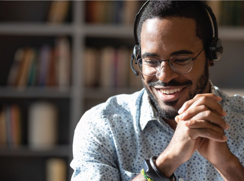 Man in headset