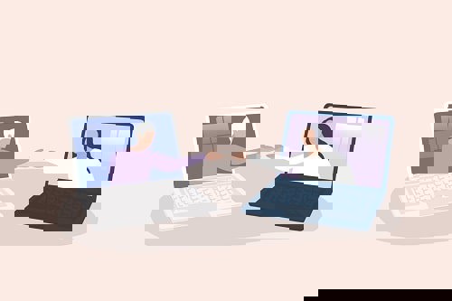 Video calling hasn't replaced social interaction in offices entirely with polls showing workers feel 'less connected' to colleagues than previously. Photograph: iStock